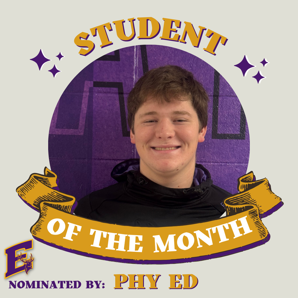 Zachary L - Phy Ed Student of the Month