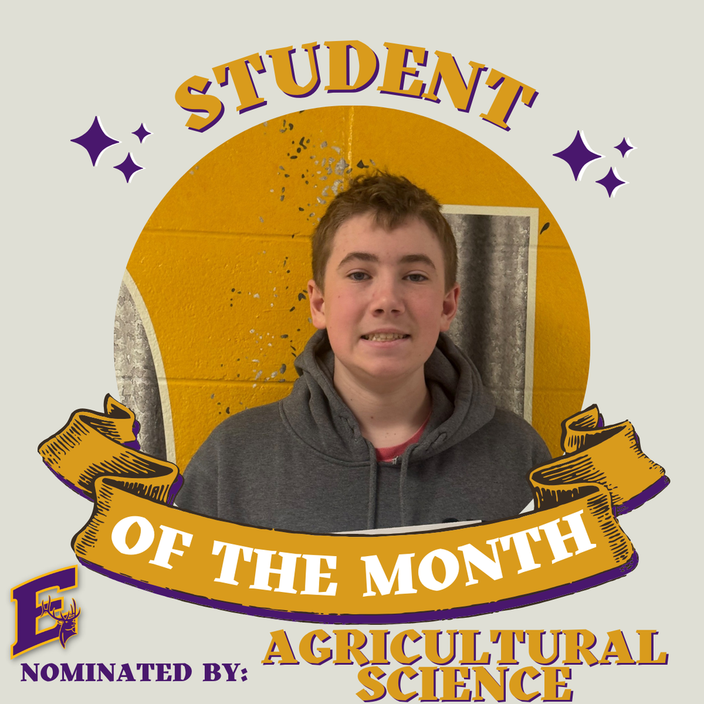 Carter R - Ag Science Student of the month