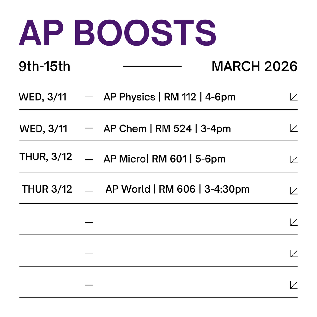 AP BOOSTS continued