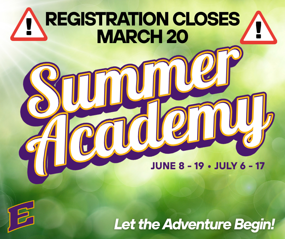 Summer Academy Registration Closes March 20
