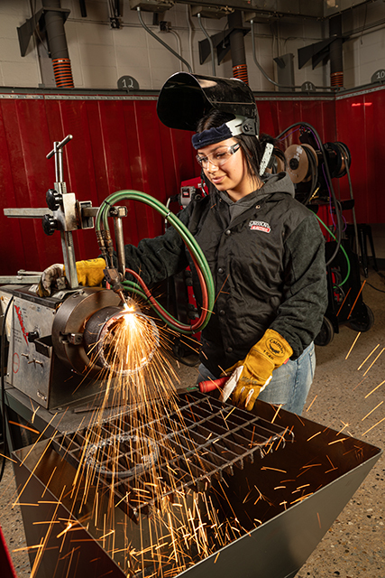 Welding Student