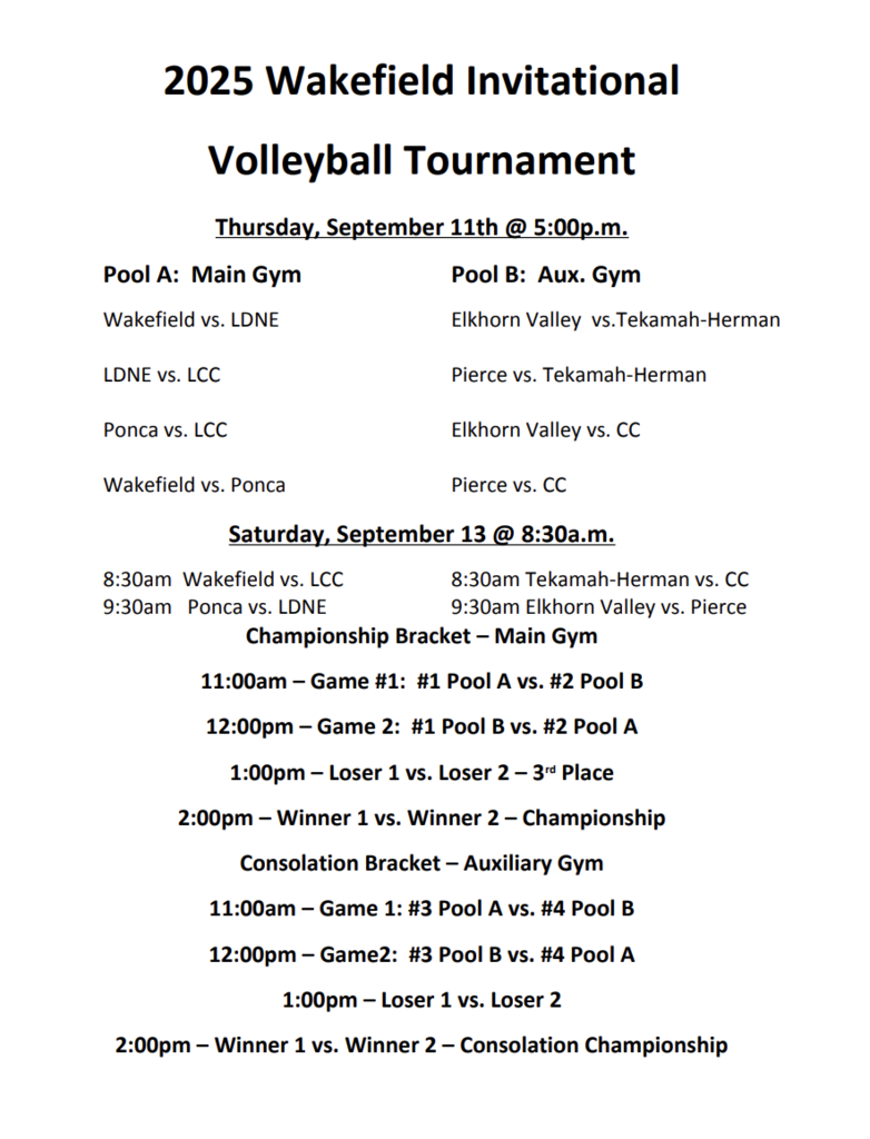 Wakefield Varsity VB Tourney