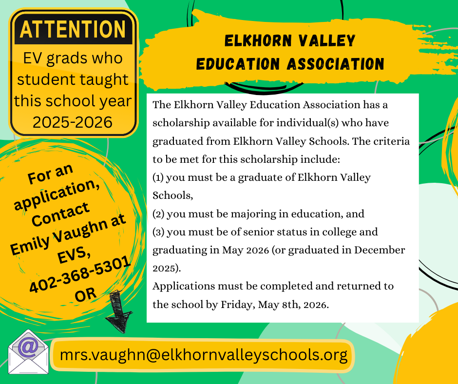 EVEA Student teacher scholarship