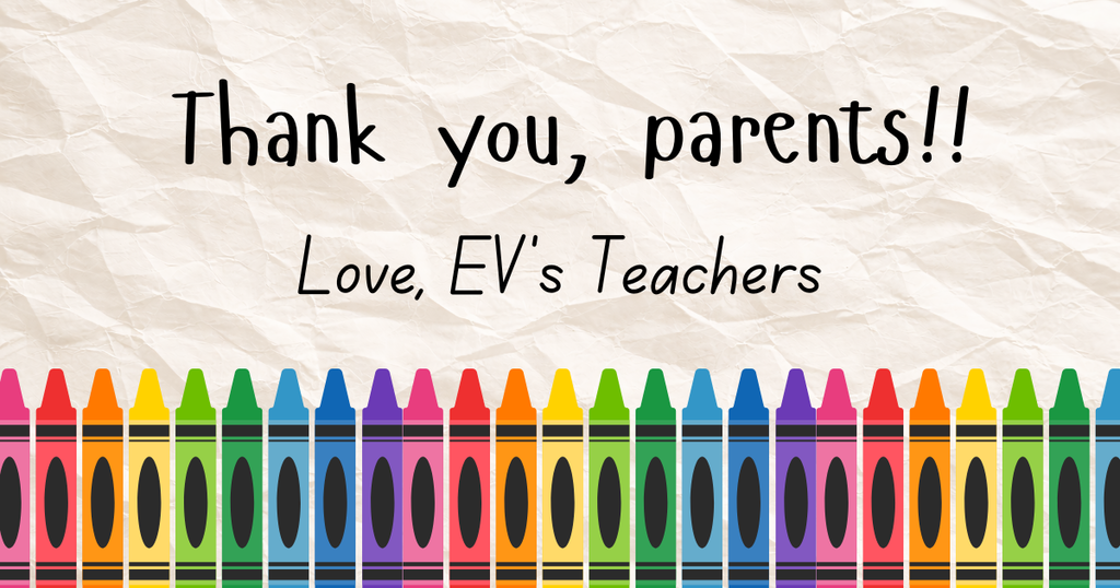 Thank you, parents