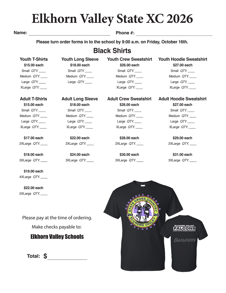 XC Order Form