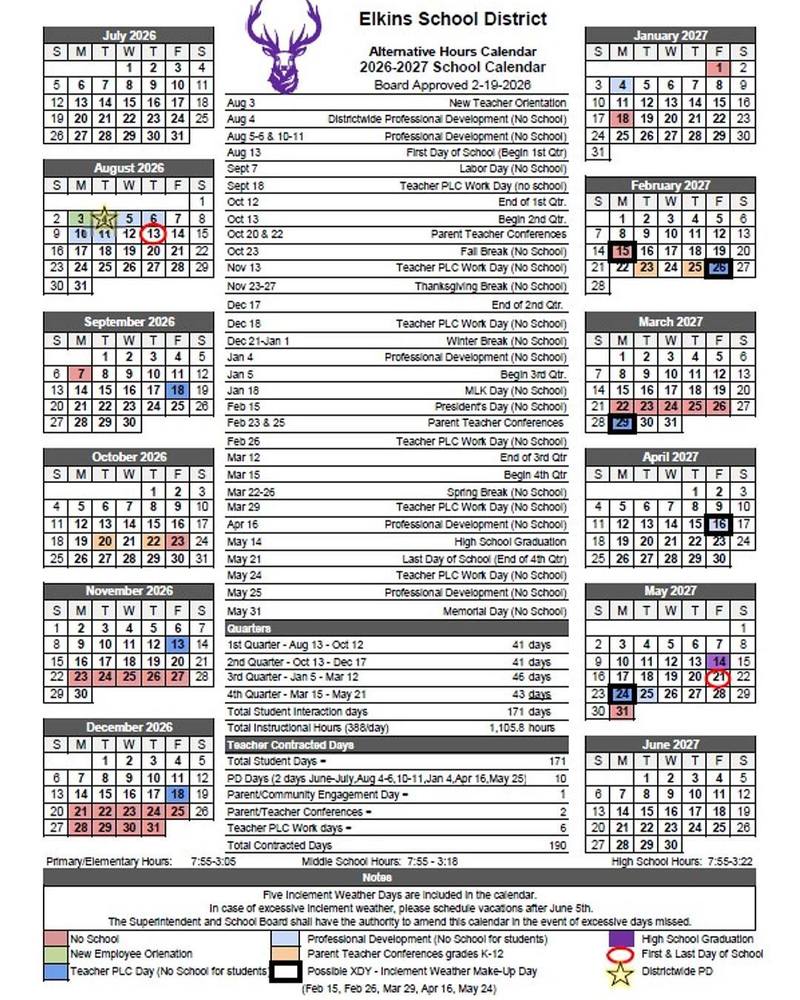 2026-2027 Calendar