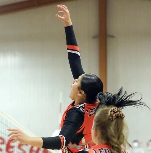 Wells volleyball player