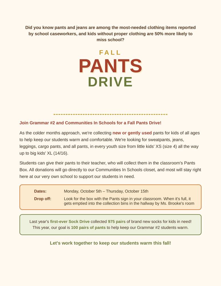 Pants drive