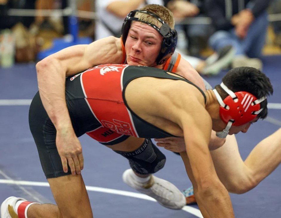 Wells High School wrestler
