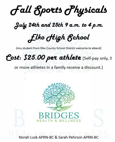 Fall sports physicals