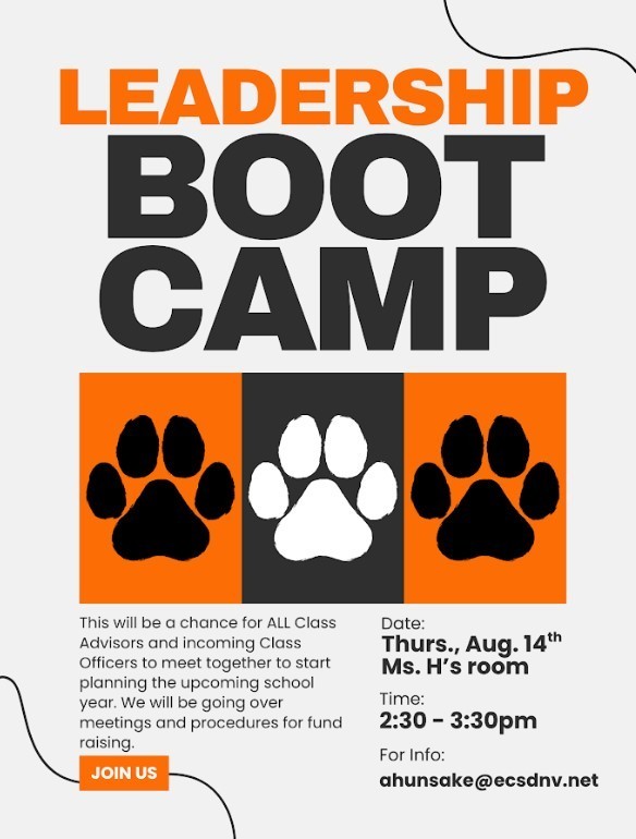 Leadership Boot Camp flier