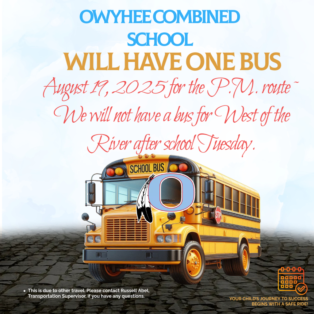 Bus change Tuesday