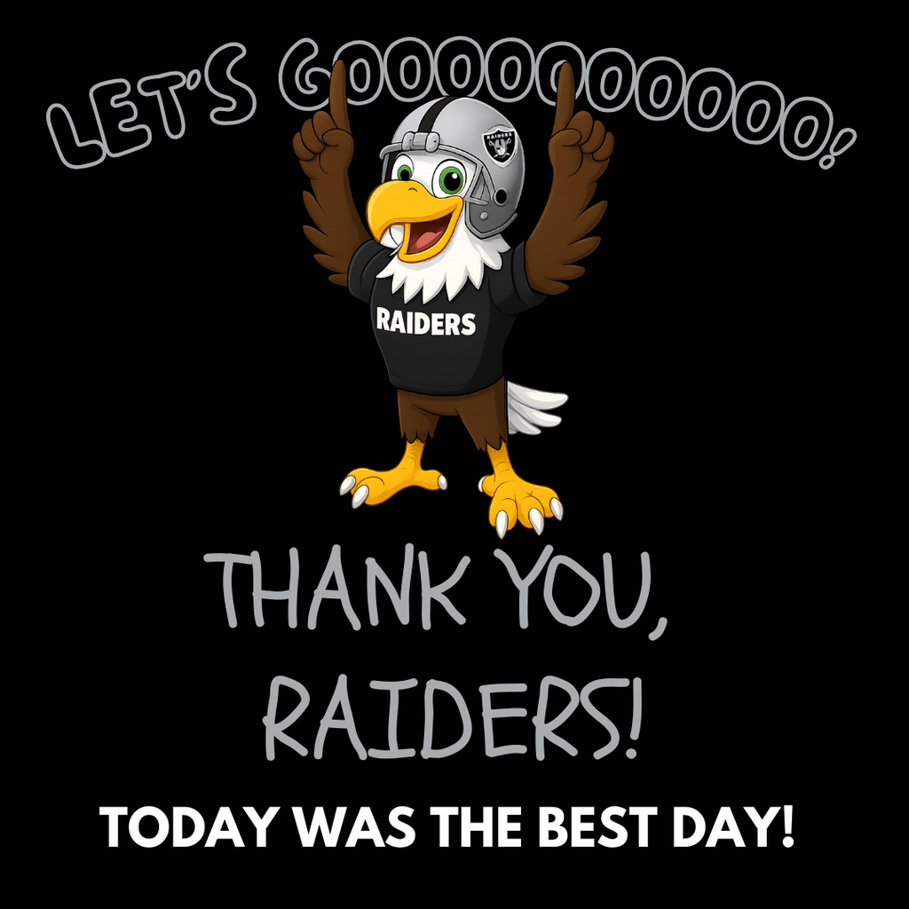 Thanks to the Raiders for an awesome Junior Raiders Camp!