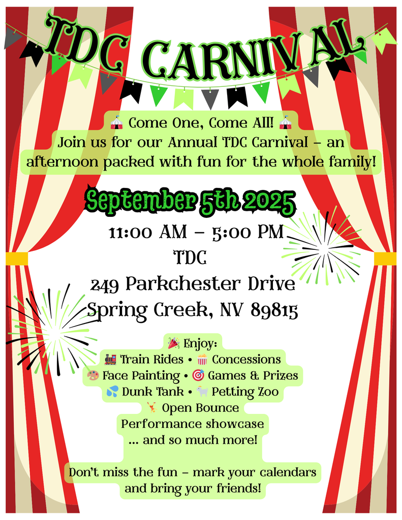 TDC Carnival Flyer 2025