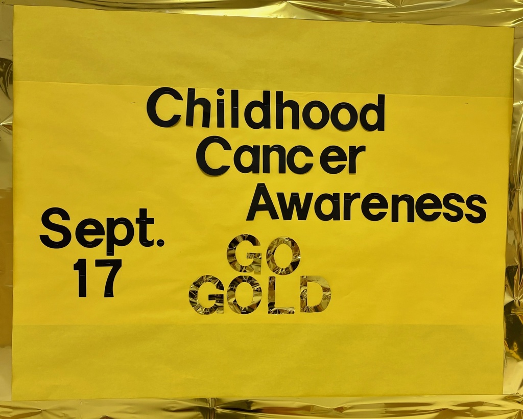 wear gold for childhood cancer awarness