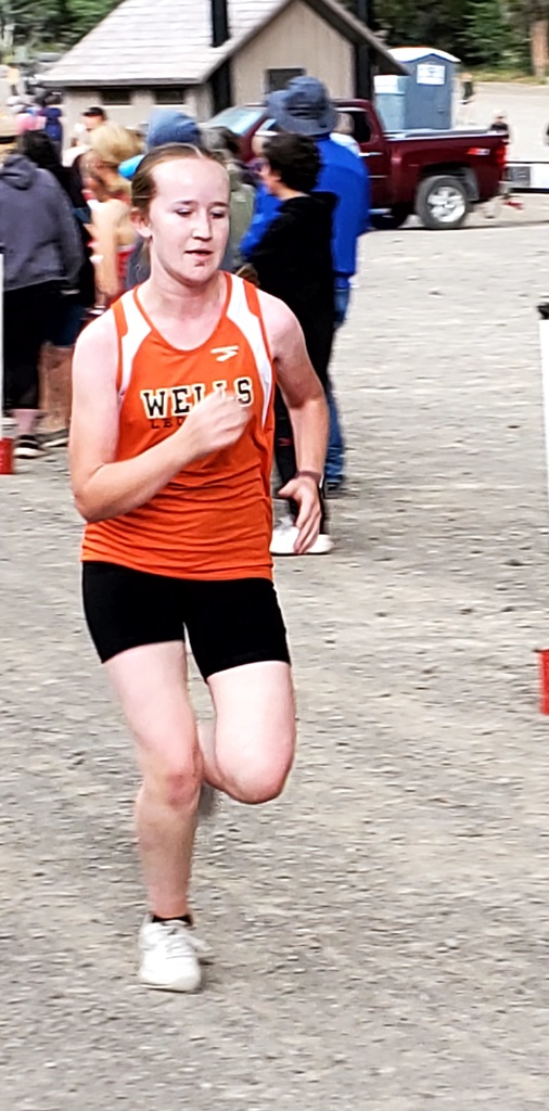Wells High School cross country runners competing at Magic Mountain