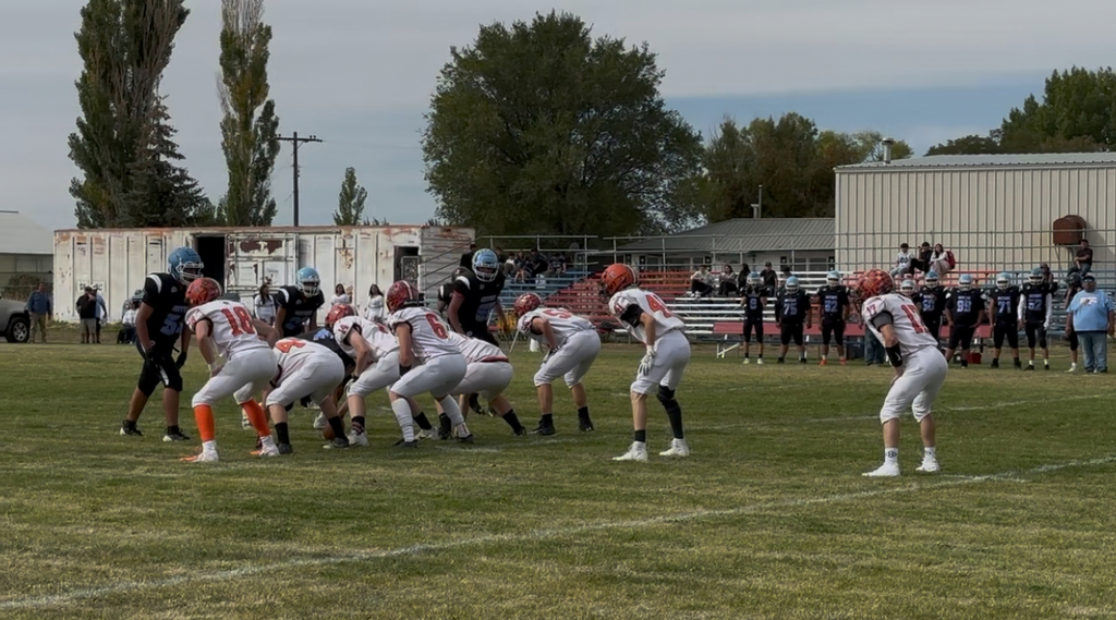 Wells High School football team vs Owyhee Braves in Owyhee