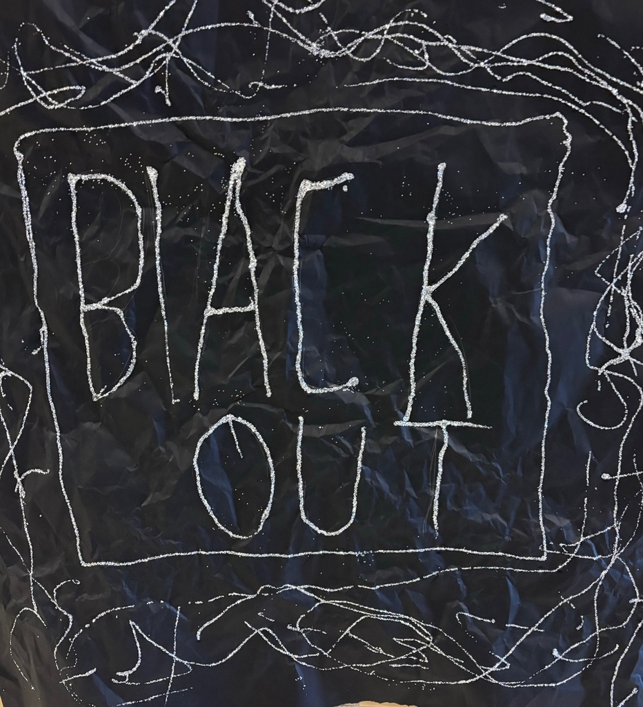 Black out poster