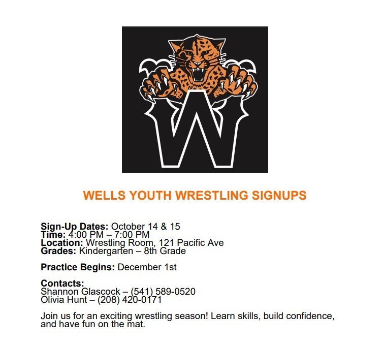 youth wrestling flyer