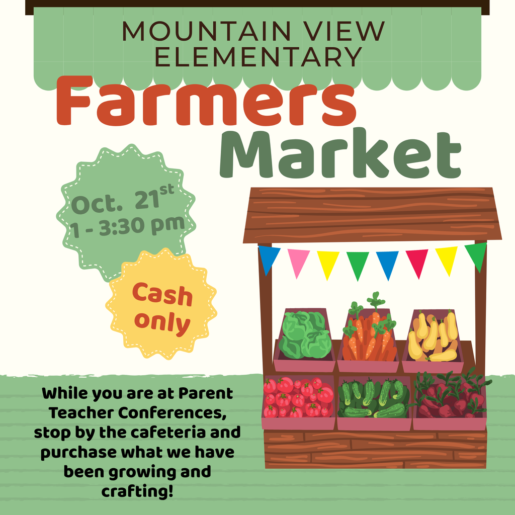 Our entrepreneurial Eagles have been hard at work preparing for our first Farmers Market of the year! Everyone is invited to come check it out! October 21 from 1:00-3:30 p.m. See you there!