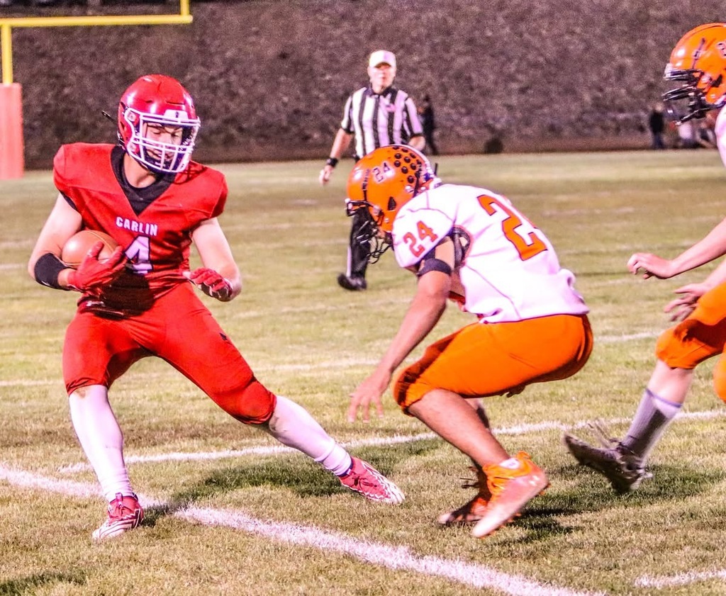 Wells High School football team vs Carlin