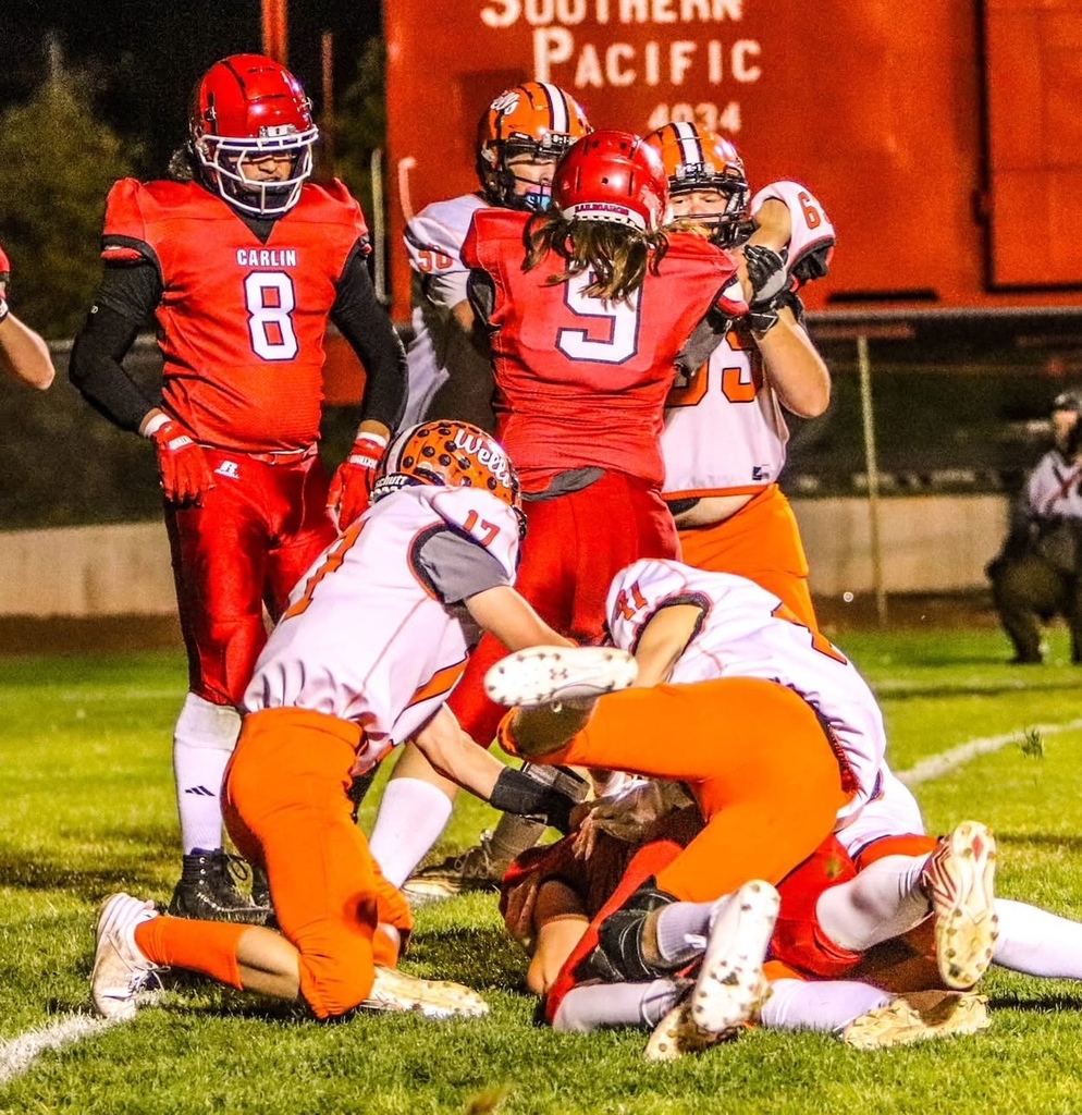 Wells High School football team vs Carlin