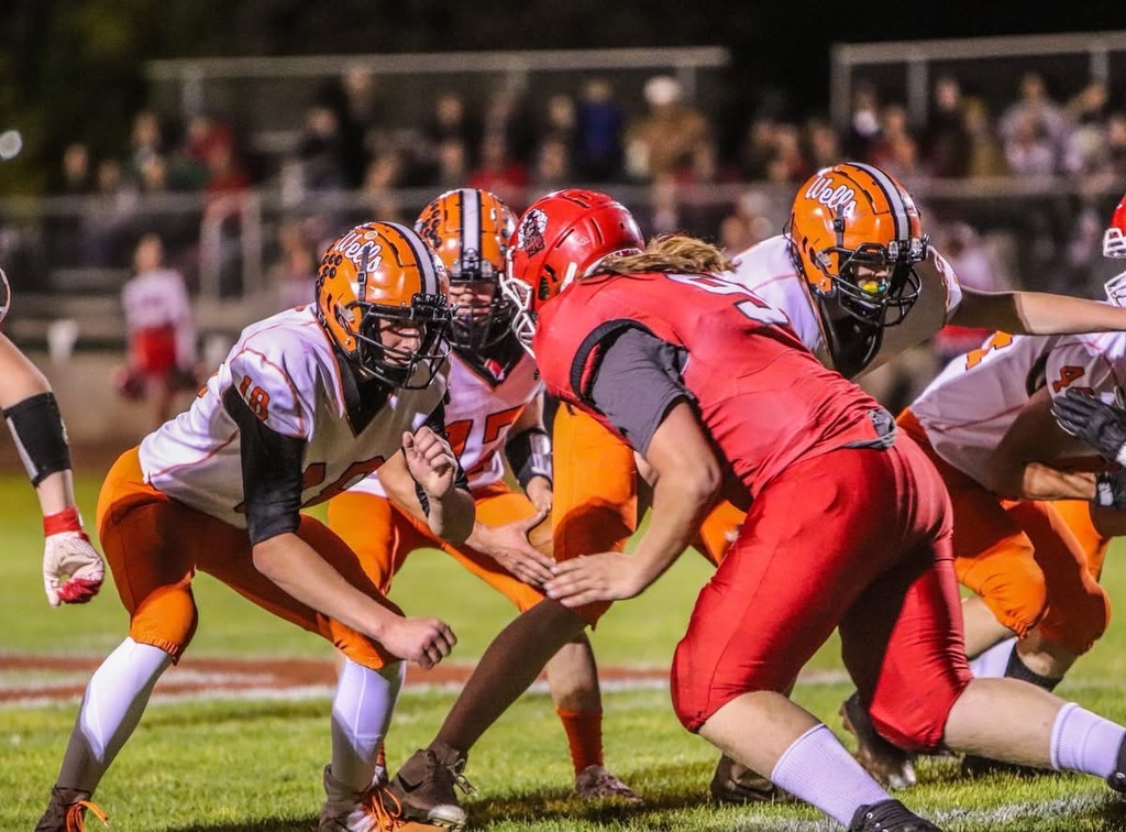 Wells High School football team vs Carlin