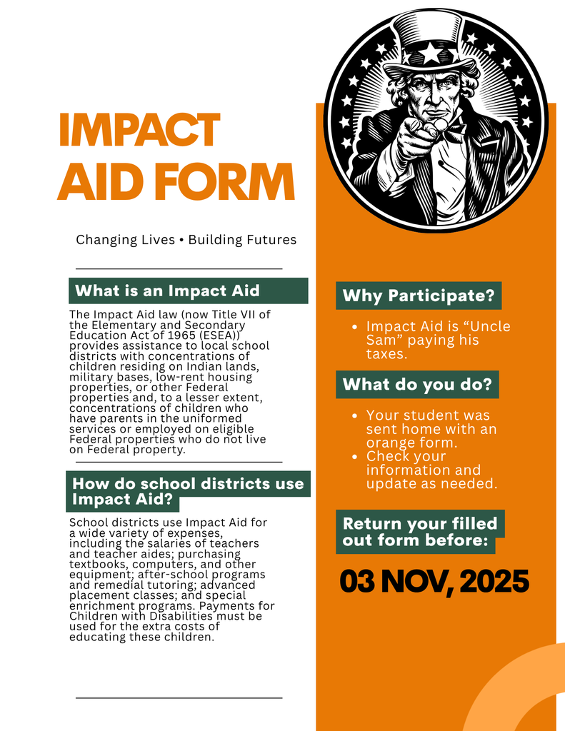 Have you filled out and returned your Impact Aid Form?