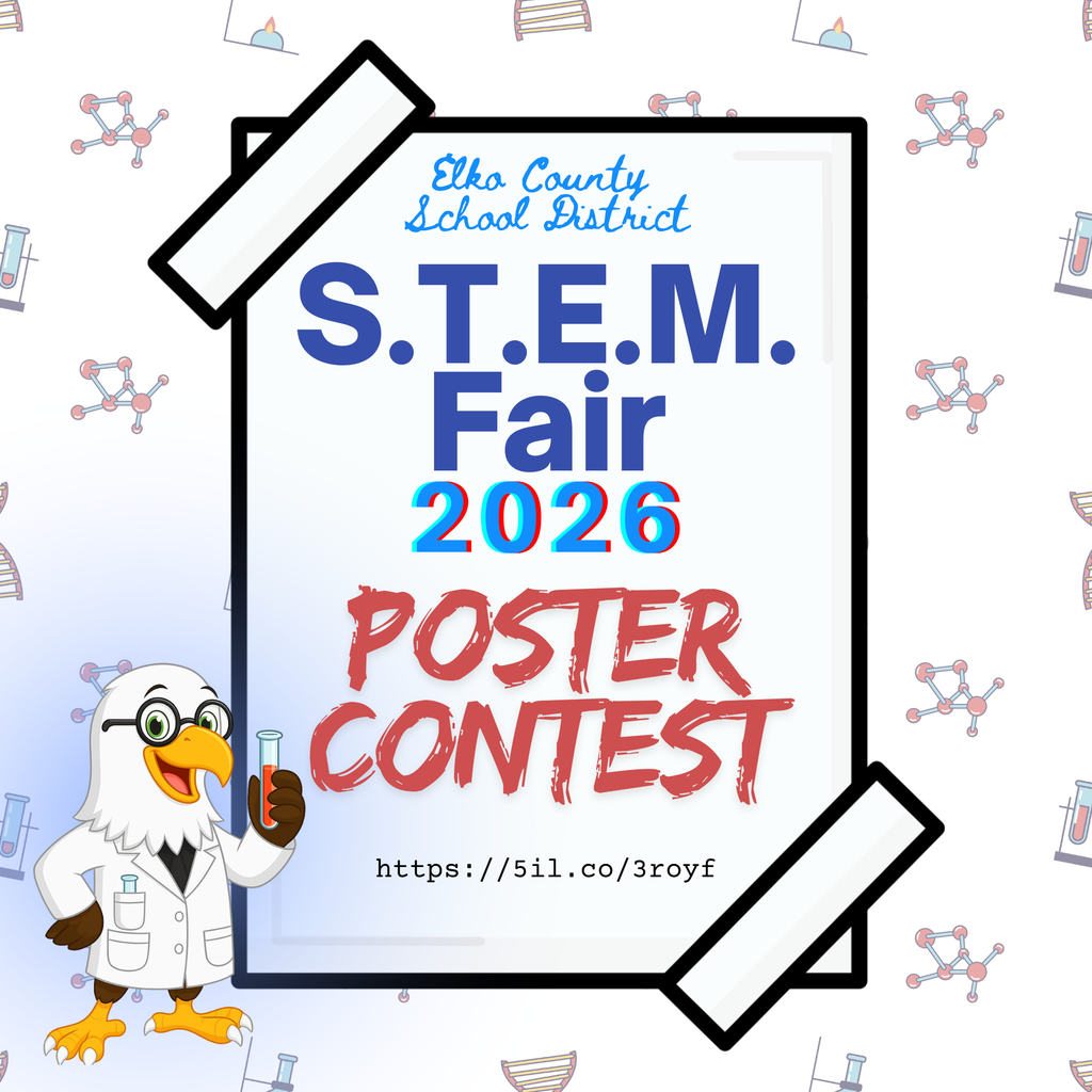 Calling all creative Eagles! The 2026 S.T.E.M. Fair Poster Contest is open to all ECSD students. Details and requirements can be found at https://5il.co/3royf. Submissions are due by January 9, 2026. See Ms. Tolhurst with any questions.