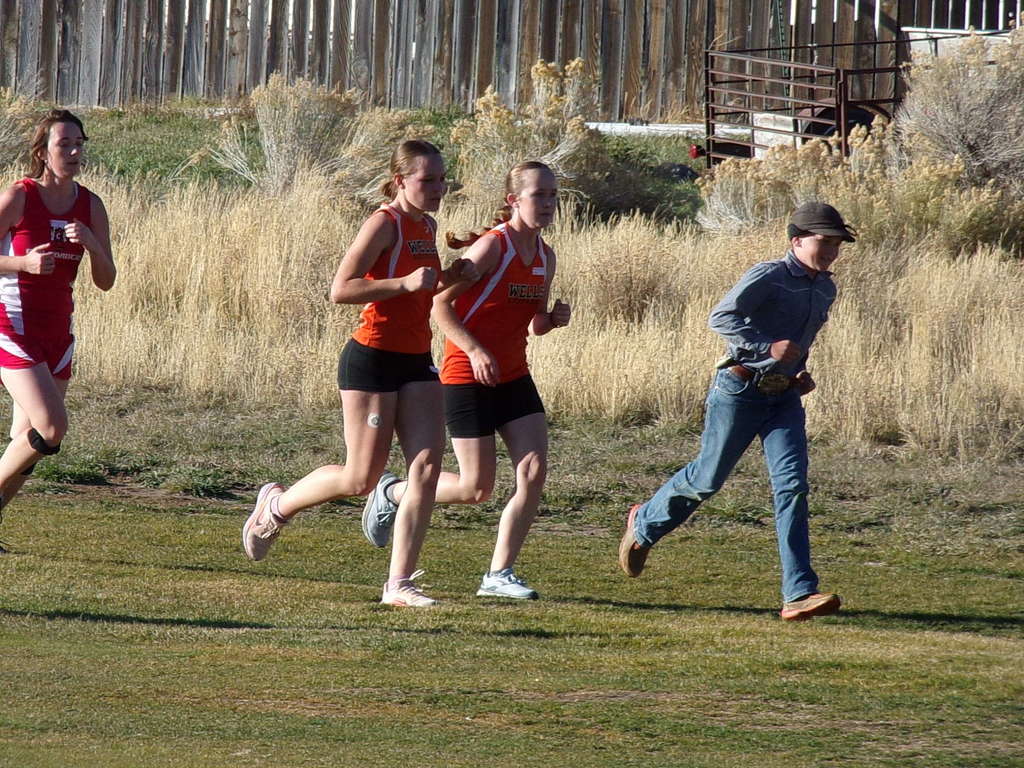 Wells High School cross country runners