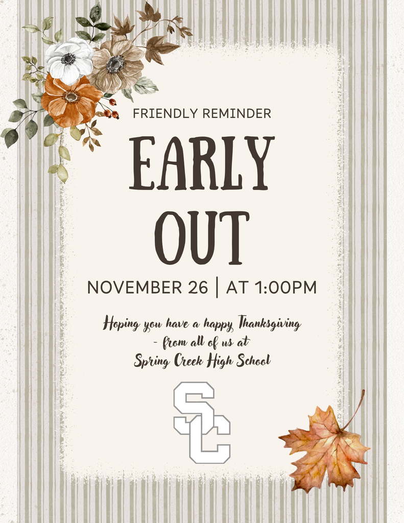 Thanksgiving early out