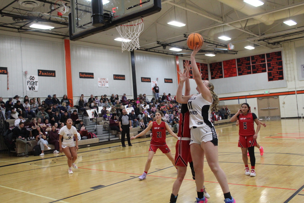 Wells High School varsity basketball team vs Tonopah High School girls