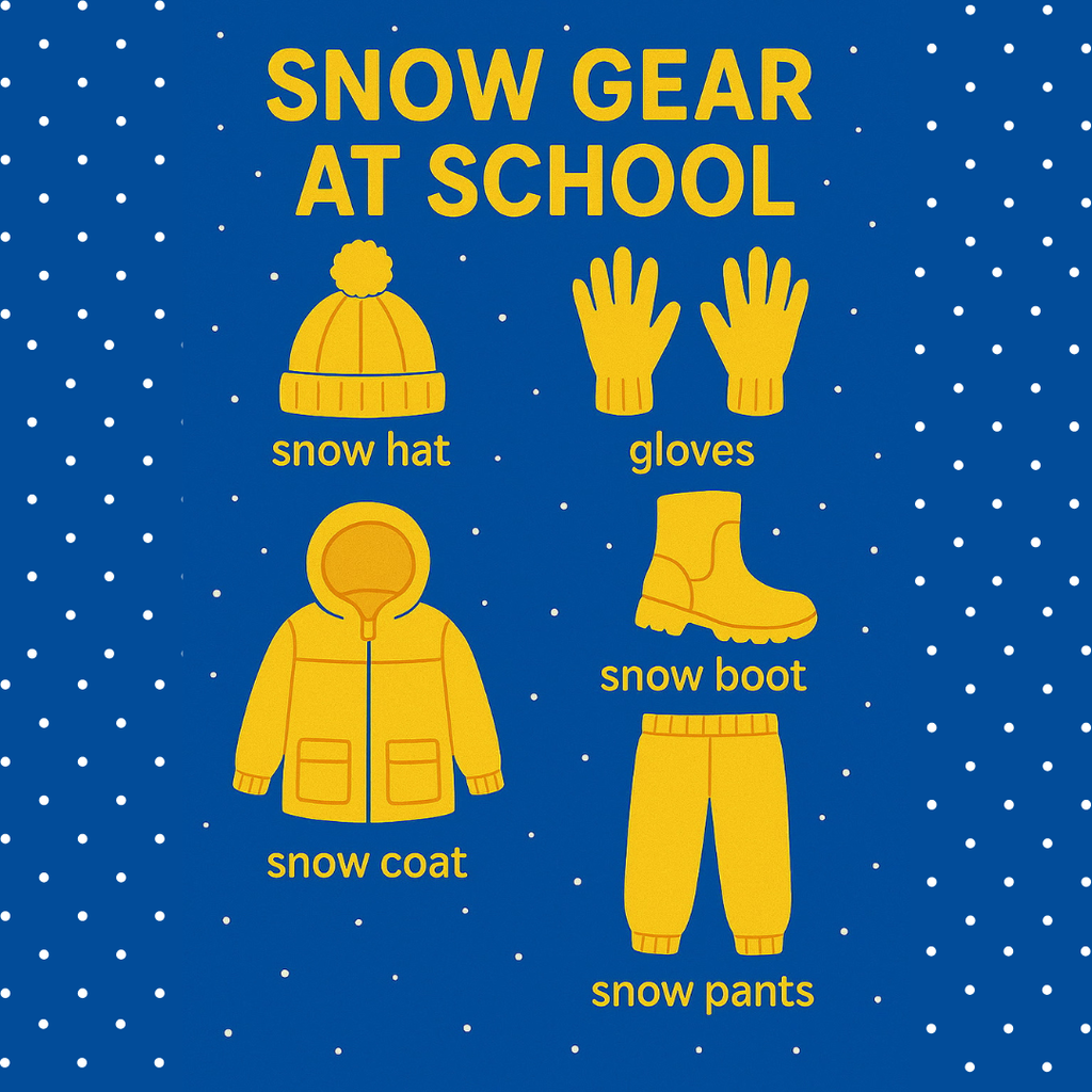 Snow gear reminder!