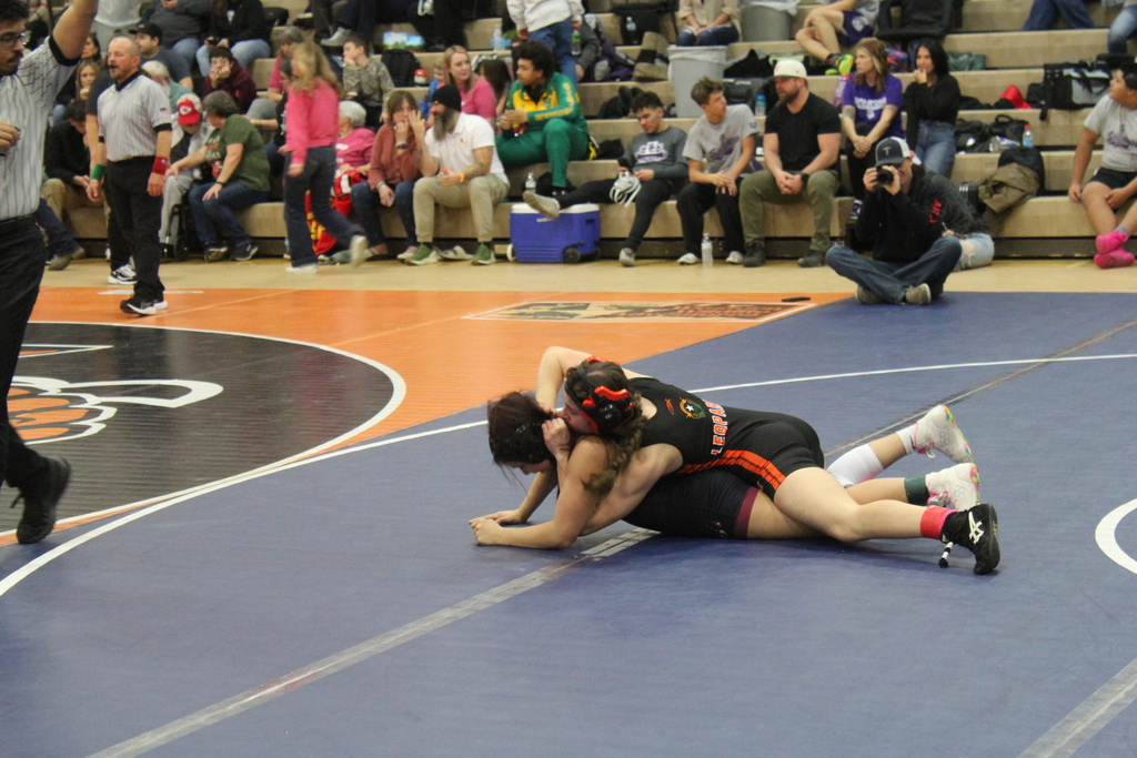 WHS girl wrestlers at the Chimney Rock Classic Tournament