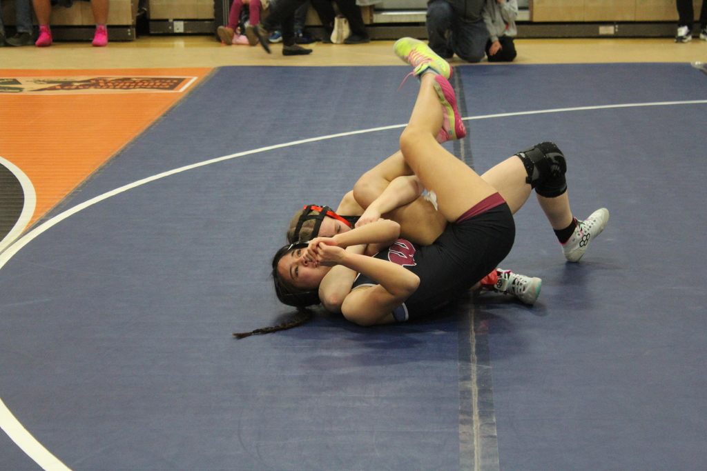 WHS girl wrestlers at the Chimney Rock Classic Tournament