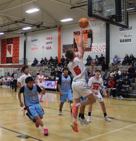 Wells JV boys basketball players