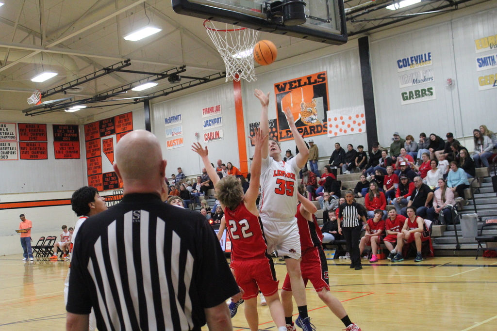 Wells varsity basketball players