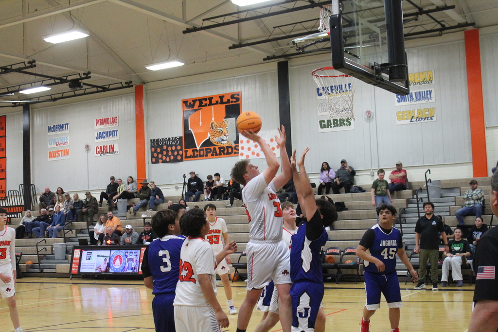 Wells High School varsity basketball team playing Jackpot