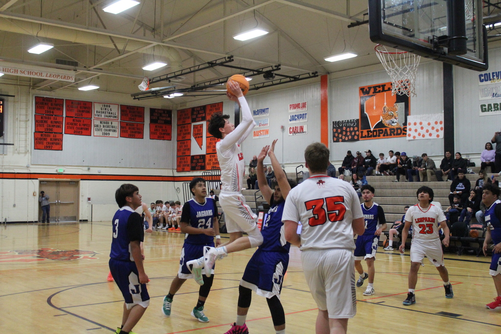 Wells High School varsity basketball team playing Jackpot
