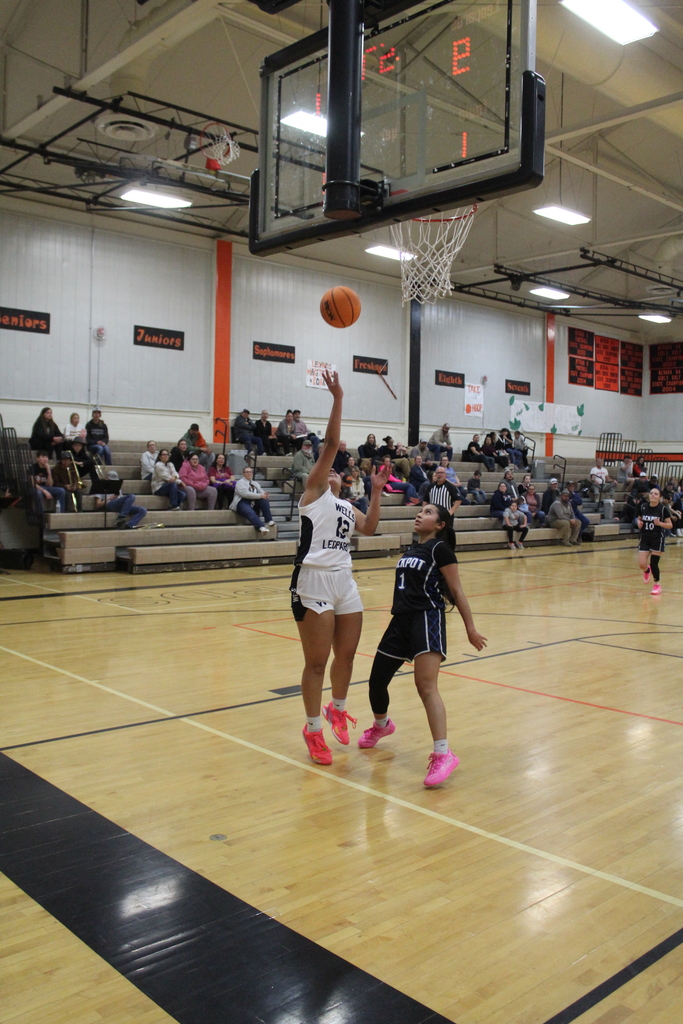 Wells High School varsity girls basketballl team vs Jackpot