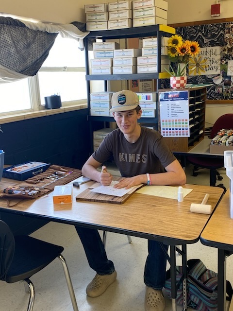 PAES lab students working in their calssroom