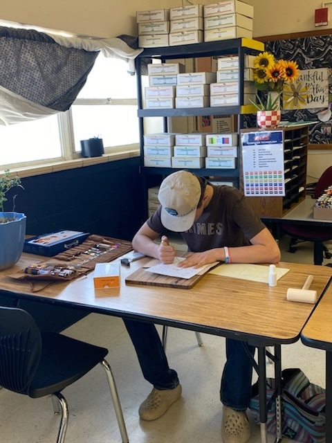 PAES lab students working in their calssroom
