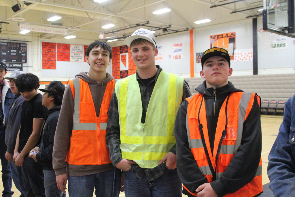 SkillsUSA students during their assembly at Wells High School