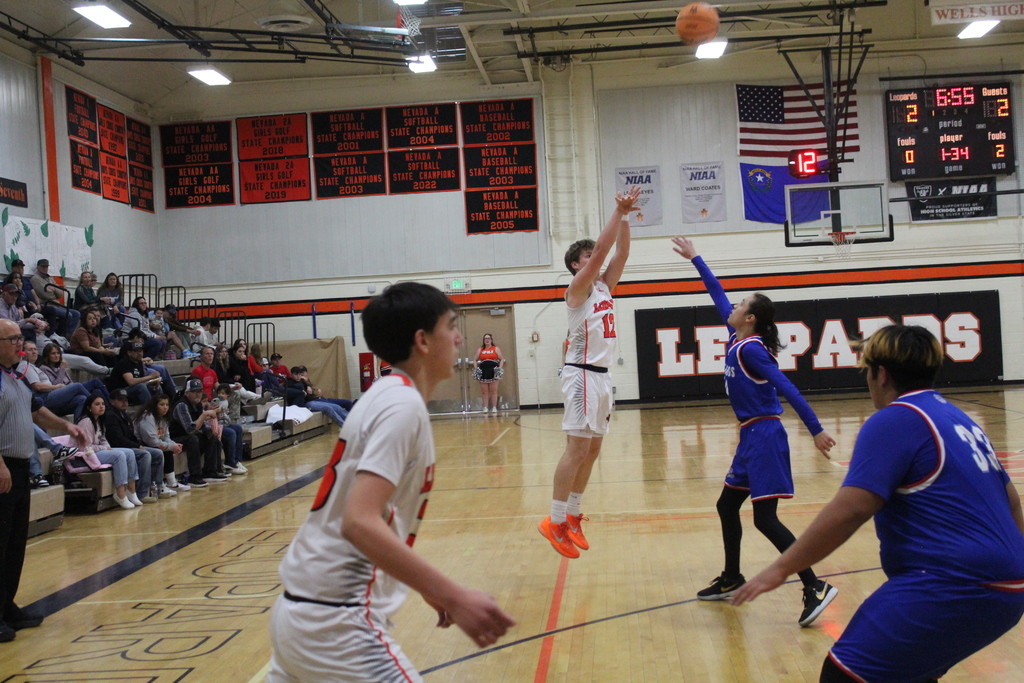 Wells varsity basketball players