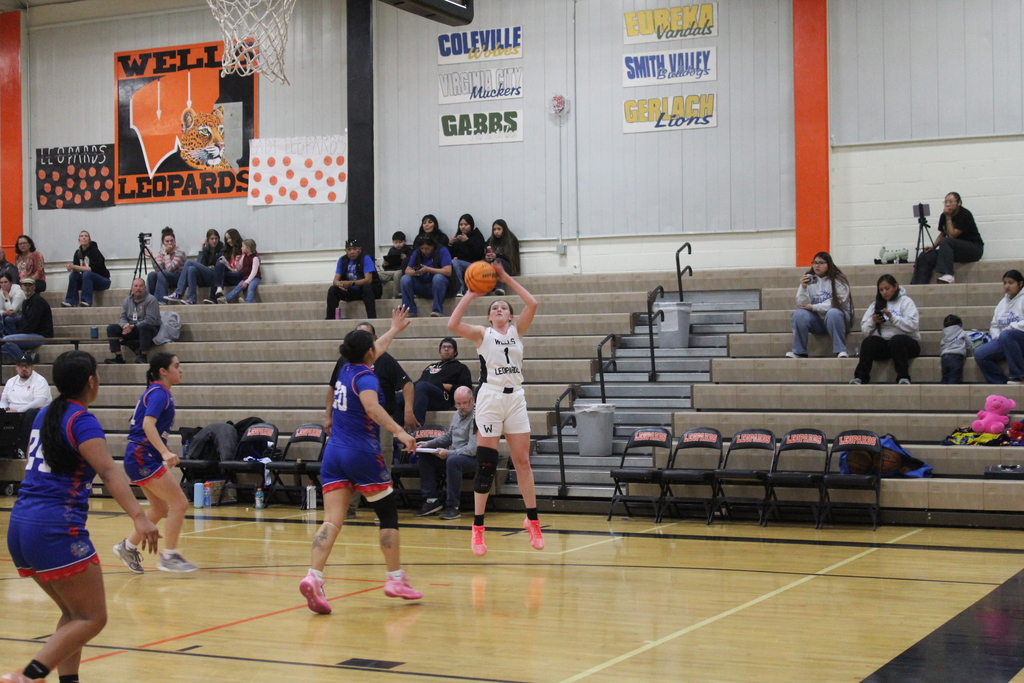 WHS girls varsity basketball playing McDermitt