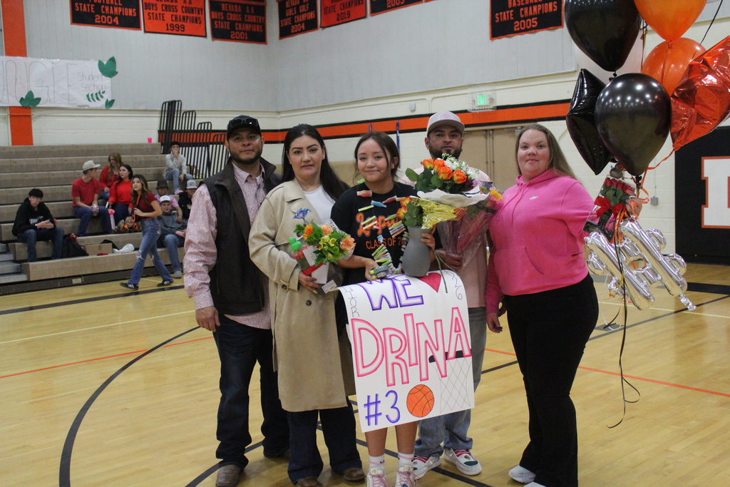 WHS girls varsity basketball playing McDermitt