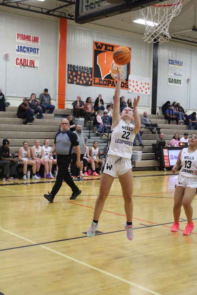 WHS girls varsity basketball playing McDermitt