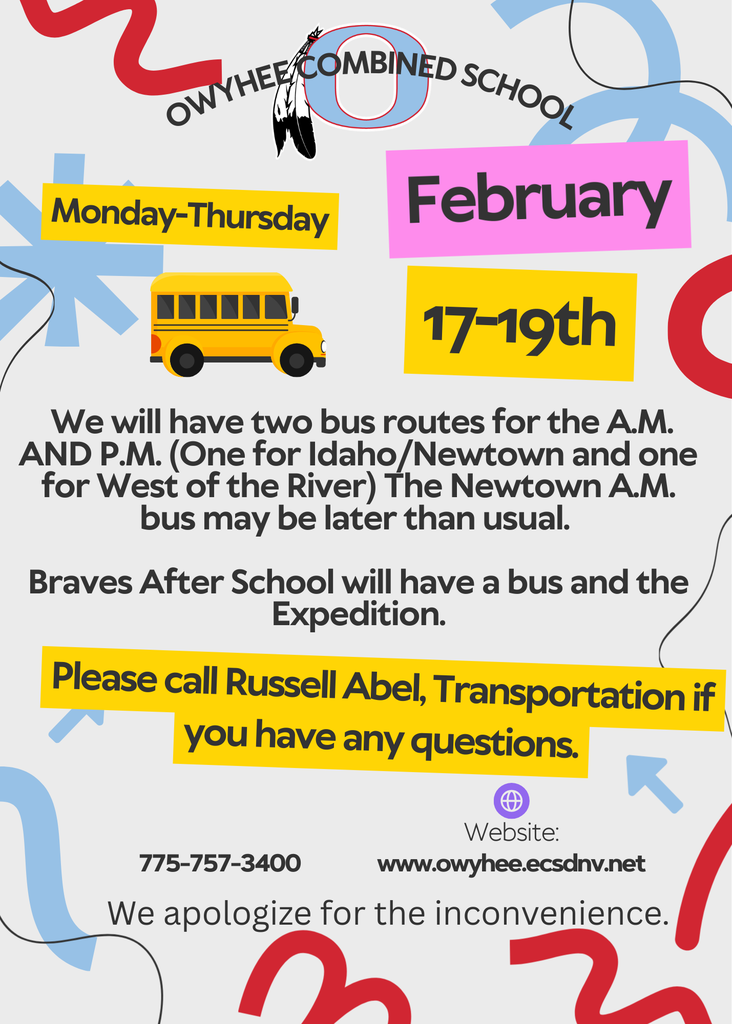 Bus change this week