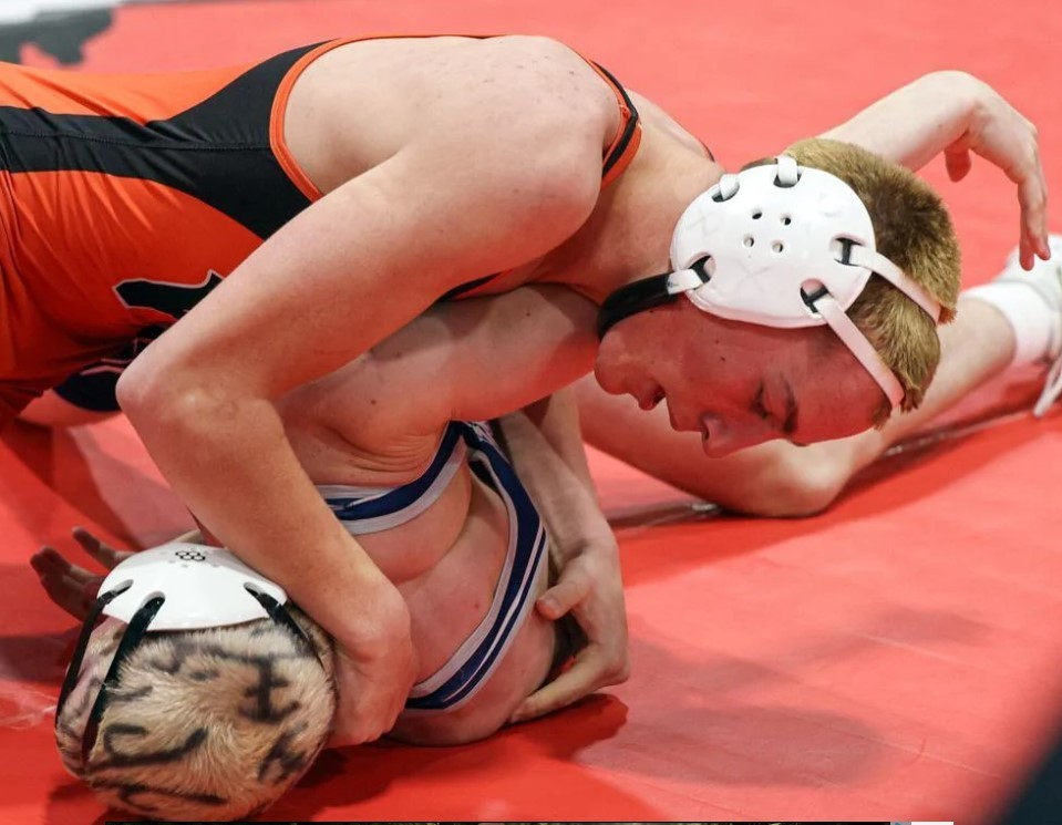 WHS wrestlers at the state tournament