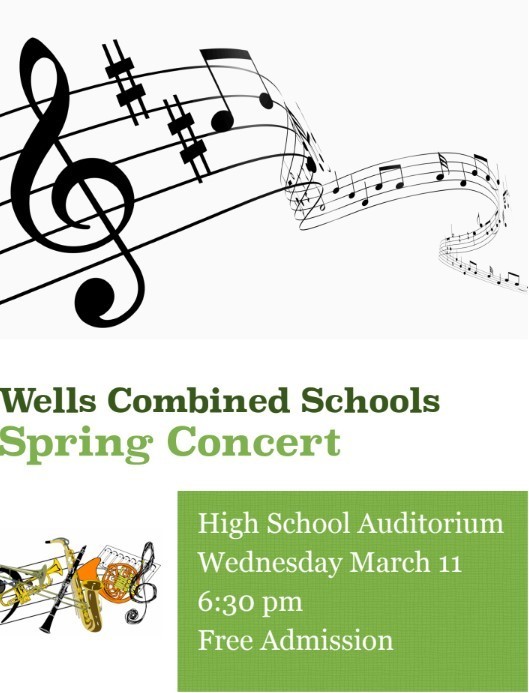 spring concert flyer